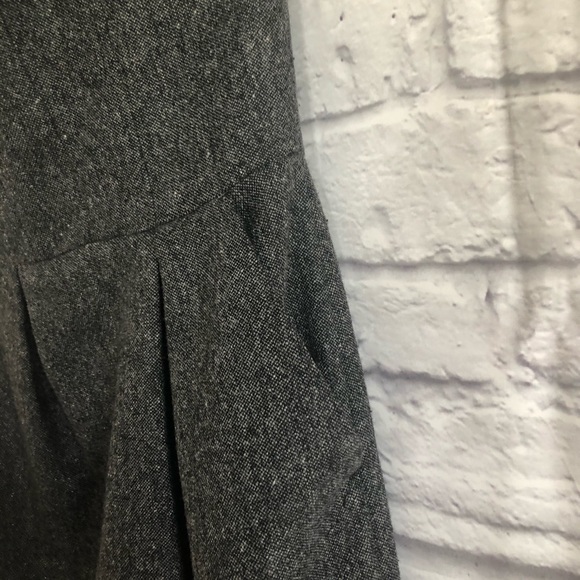 7 For All Mankind Gray Wool Strapless Mini Dress - Picture 4 of 8